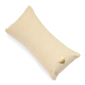 Schmuckdisplay Kissen Sammt &hearts; Natural beige