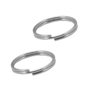 Stainless Steel - Rostfrei Stahl Schmuckzubeh&ouml;r Spaltring 10mm Silber