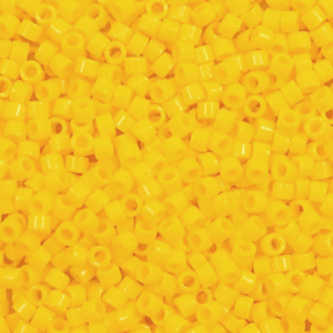 Miyuki Perlen delica's 11/0 Opaque canary yellow DB-1132