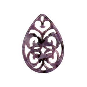 Resin Anh&auml;nger Barock Tropfen Purple