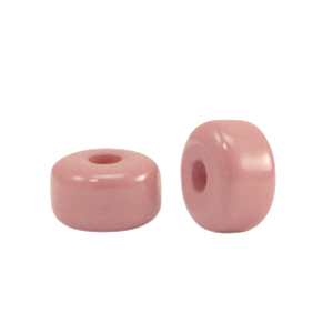 Polaris Elements Perlen Glaze Rondellen 6x4mm shiny Rouge blush