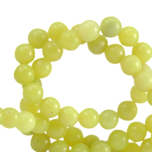 Naturstein Perlen Seraphinit 6mm Greenish yellow
