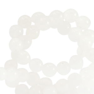 Naturstein Perlen Quarz 6mm White