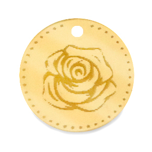 Plexx Anh&auml;nger 20mm Geburtsblume Juni-Rose Gold