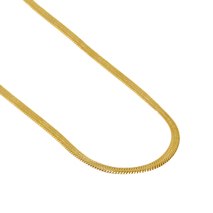 Ketten aus Stainless Steel - Rostfreiem Stahl Schlangenkette Gold