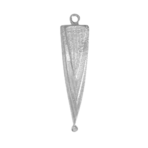 Metall Anh&auml;nger DQ Triangle Antik silber (Nickelfrei)