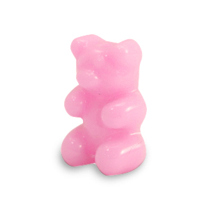 Resin-Perlen Gummib&auml;rchen Hot pink