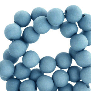4 mm Acrylperlen matt Glacier blue