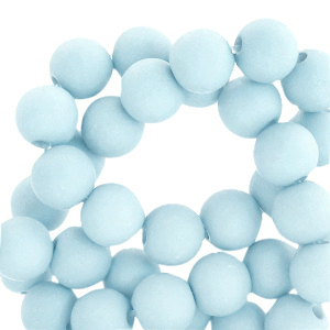 4 mm Acrylperlen matt Icy blue