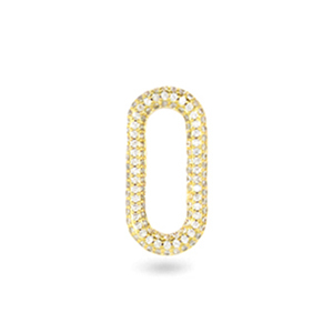Zirkonia Zwischenst&uuml;ck Oval Gold
