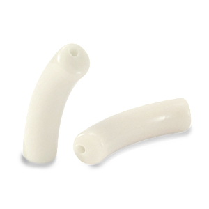 Acryl perlen Tube Off white