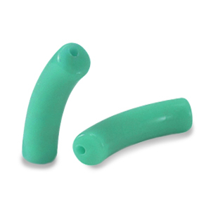Acryl perlen Tube Turquoise