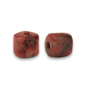 Natursteinperlen Graniet disc 4x4mm Terracotta brown