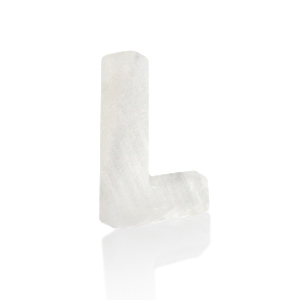 Muschel Anh&auml;nger S&uuml;&szlig;wasserperlmutt Buchstaben L White (Naturliche Farbe Muschel)