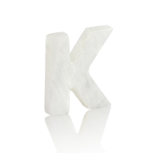 Muschel Anh&auml;nger S&uuml;&szlig;wasserperlmutt Buchstaben K White (Naturliche Farbe Muschel)