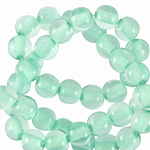 Polaris Perlen 8 mm rund Cristallo Arlington green