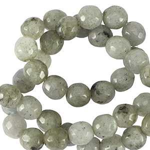 Naturstein Perlen Labradorit 6mm Facett geschliffen Cliffside grey