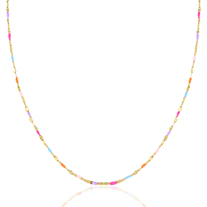 Ketten aus Stainless Steel - Rostfreiem Stahl Neon multicolour-gold