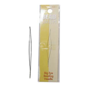 Beadsmith Beading Nadel mit gro&szlig;er &Ouml;se 6cm Silber