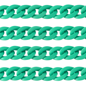 Acrylkette 18mm matt Cabana green
