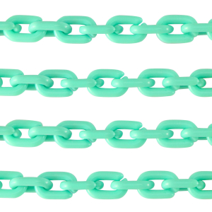 Acrylkette 15mm shiny Turquoise green