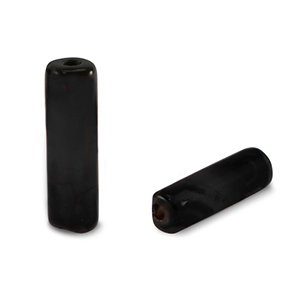 Naturstein Perlen Achat Tubes Brown-black