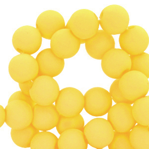 6 mm Acrylperlen Blazing yellow