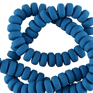Polymer Perlen Rondell 7mm Blue