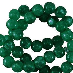 Polaris Perlen 6 mm rund Mosso Eden green