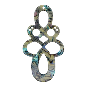 Resin Anh&auml;nger Barock Multicolor marble
