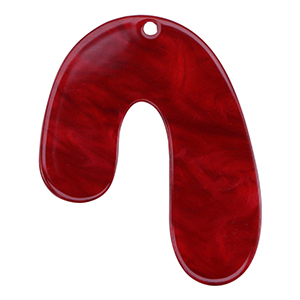 Resin Anh&auml;nger im Organicdesign Salsa red