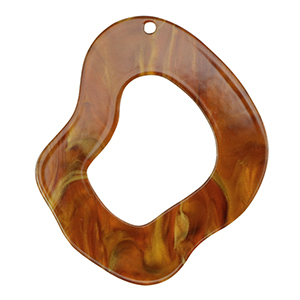 Resin Anh&auml;nger im Organicdesign Topaz brown