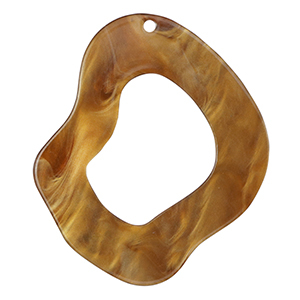 Resin Anh&auml;nger im Organicdesign Harvest orange-brown