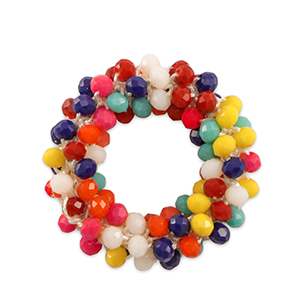 Top Facett Anh&auml;nger 32mm Multicolour