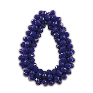 Top Facett Anh&auml;nger Tropfen Dark blue