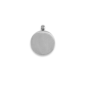 Stainless Steel - Rostfrei Stahl Anh&auml;nger La Luna Vollmond Silver