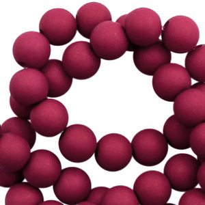 4 mm Acrylperlen Magenta purple