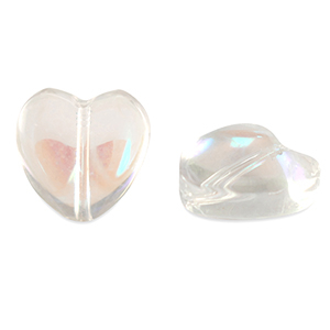 Glasperlen Herz Crystal AB