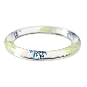 Armb&auml;nder mit getrockneter Blume Green blue