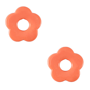 Acryl Anh&auml;nger Blume Terracotta pink
