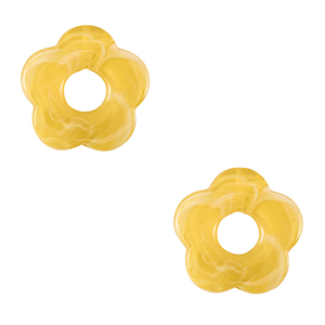 Acryl Anh&auml;nger Blume Yellow