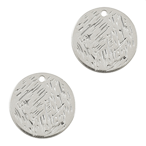 Metall Anh&auml;nger DQ 20mm Antik silber (Nickelfrei)