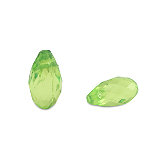Acryl Perlen Tropfen Spring green transparent