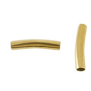 Stainless Steel - Rostfrei Stahl Perlen Tube 30mm Gold