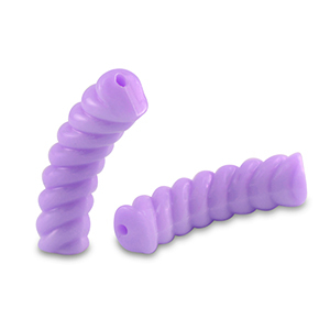 Tube Acrylperlen Twisted Purple