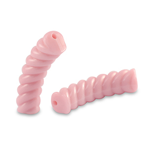 Tube Acrylperlen Twisted Light rose