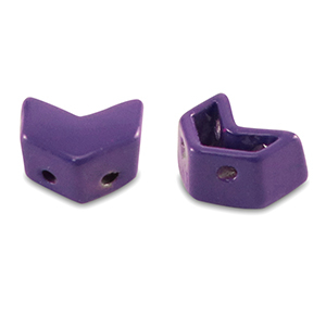 Tile beads Pfeil Grape purple