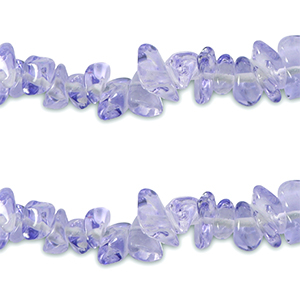 Glasperlen Chips Transparent purple