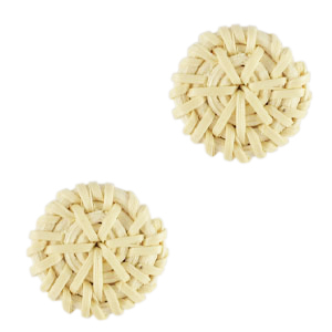 Rattan Anh&auml;nger 25mm Natural white