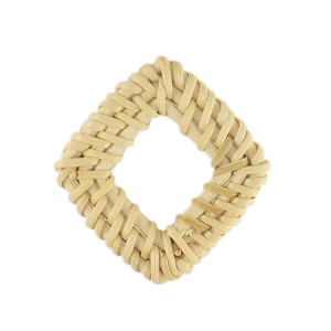 Rattan Anh&auml;nger Rhombus Natural white